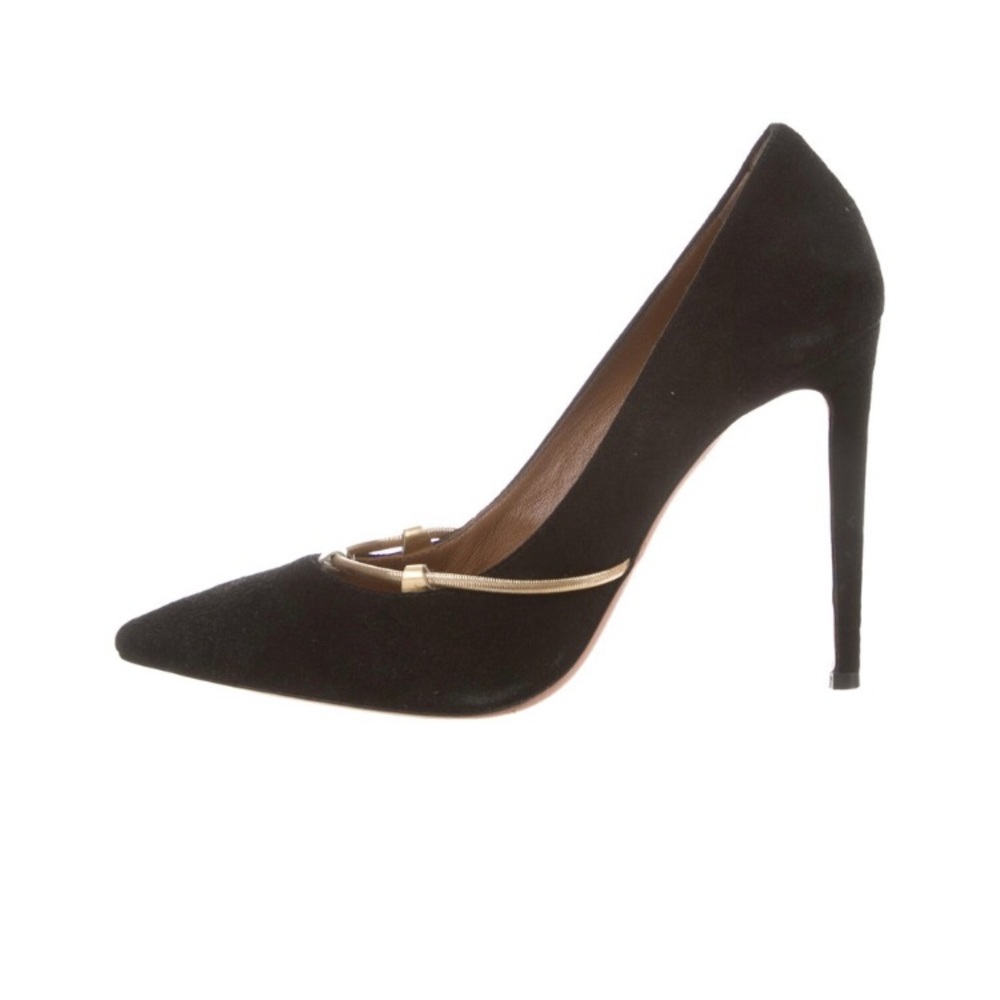 Aquazurra suede pointed toe pumps (size 6.5)